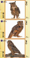 O03179 China Phone Cards Owl 83pcs - Hiboux & Chouettes