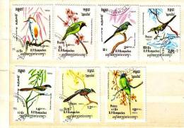 R.P. KAMPUCHEA 1984  BIRDS    7v.- Used - Kampuchea