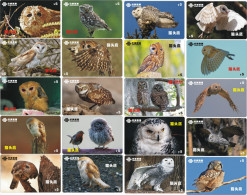 O03193 China Phone Cards Owl 20pcs - Owls
