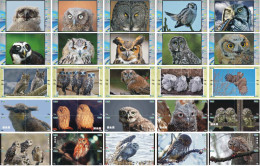 O03199 China Phone Cards Owl Puzzle 100pcs - Owls