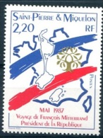 SPM   Y&T N° 478 : Visite De François Mitterand - Unused Stamps