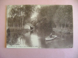 CP ETRECHY    LES BORDS DE LA JUINE - ECRITE EN 1947 - Etrechy