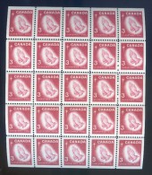 Canada  **  N° 375 - Mains En Prière - Noel    Bloc De 25  Sans Bandes De Phos - Unused Stamps