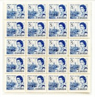 Canada  **  N° 382     Bloc De 20  Sans Bandes De Phos - Unused Stamps