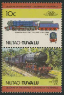 Tuvalu Niutao 1985 Mi 45-46 ** Gordon Austerity Class 2-10-0 (1943), British / U.K. / Lokomotive - Eisenbahnen