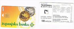 CROAZIA (CROATIA) - CHIP  - HPT 1995   ZUPANJSKA BANKA      - USED -  RIF. 6691 - Stamps & Coins