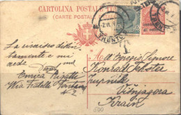 ITALIA - TRENTO To KRAIN - CARTE POSTALE + Affranc Italia 5 C - Trento 2 - 1919 - Trente