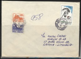 ROMANIA Postal History Brief Envelope RO 002 Architecture Horse Riding - Briefe U. Dokumente