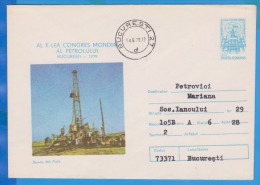 World Petroleum Congress Romania Postal Stationery - Aardolie