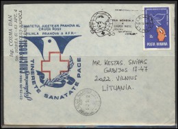 ROMANIA Postal History Brief Envelope RO 005 Red Cross Columbus Explorer Personalities Philatelic Exhibition Air Balloon - Lettres & Documents