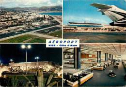 AEROPORT NICE  CARTE MULTIVUES - Transport Aérien - Aéroport