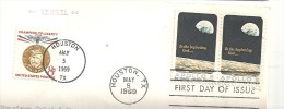 Lune, Terre, Houston, 1959 - Enveloppe Complète (N401) - Afrika