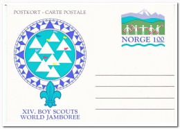 Noorwegen, Postcard Unused, Scouting - Entiers Postaux