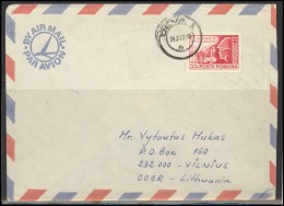 ROMANIA Postal History Brief Envelope Air Mail RO 033 Industry Farming Armed Forces - Covers & Documents