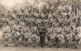 CPA 349 - MILITARIA - Carte Photo Militaire - Chasseur Alpin / La Fanfare Du 80e Régiment De Chasseurs Alpins - Régiments