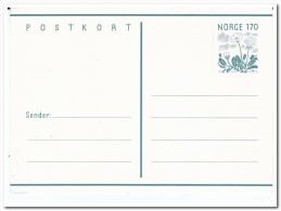 Noorwegen, Postcard Unused - Postwaardestukken