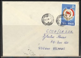 ROMANIA Postal History Brief Envelope RO 048 UTC Congress - Lettres & Documents
