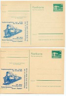 DDR P84-32a-83 C40-a 2 Postkarten Zudruck SCHMALSPURBAHN FREITAL-KIPSDORF 1983 - Cartes Postales Privées - Neuves