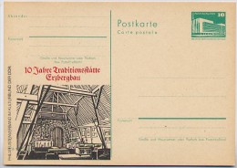 DDR P84-40-83 C47 Postkarte ZUDRUCK Traditionsstätte Erzbergbau AUE 1983 - Privatpostkarten - Ungebraucht