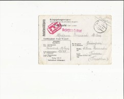 Carte-Lettre De Correspondance Des Prisonniers De Guerre Envoyé De Mr Bernard Alain No 13538  Voir Scan  Au - Guerra Del 1939-45