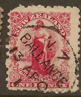 NZ Postmarks 190_ BALLANCE A Type #BG56 - Plaatfouten En Curiosa