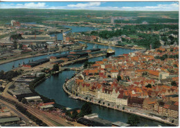 Carte Postale Allemagne  Hansestadt Lübeck  Hafengebiet  Trés Beau Plan - Lübeck