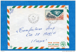 MARCOPHILIE-lettre Cote D'ivoire-cad  -1973    Stamps N°342 Exploitation Minière-diamant - Ivory Coast (1960-...)