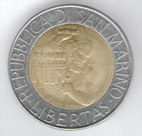 SAN MARINO 500 LIRE 1994 BIMETALLICA - San Marino