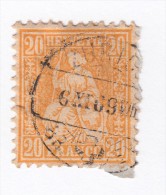 SUISSE HELVETIA ASSISE,  20C, 6 XI 09 ZURICH, Yv 37 /4884 - Usados