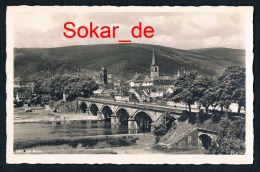 AK Lohr A. Main 1952, Mainbrücke, Bayersturm, Altstadt, Unterfranken, Bayern Main-Spessart - Lohr