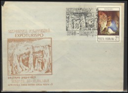 ROMANIA Special Cancellation Sonderstempel Envelope RO 059 Tourism Cave Philatelic Exposition - Lettres & Documents