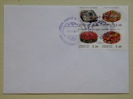 Fdc Cover From Tajikistan IMPERFORATED Set Headdresses  Folk National Ornaments 2006 - Tadjikistan