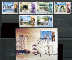 Cuba 2007 - Civil Engineering. Complete Set + Block - Used Stamps