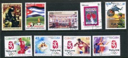 Cuba 2008 - 9 Different Stamps. (Complete Sets) - Gebruikt