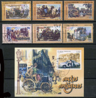 Cuba 2008 - Trains & Carriages (Complete Set + 1 Block) - Used Stamps