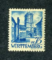 7288  Wurttemburg 1947  ~ Michel #11vw II  ( Cat.€8. )  M*- Offers Welcome! - Autres & Non Classés