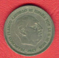 ZC1432 / - 25 PESETAS - 1957 ( 58 ) - Spain Espana Spanien Espagne - Coins Munzen Monnaies Monete - 25 Pesetas