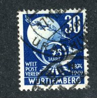 7306  Wurttemburg 1949  ~ Michel #52  ( Cat.€12. )  Used- Offers Welcome! - Andere & Zonder Classificatie