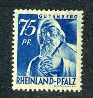 7317  Rheinland 1947  ~ Michel #13  ( Cat.€6. )  M*- Offers Welcome! - Rheinland-Pfalz