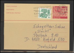 SWITZERLAND Postal History Brief Postcard CH 005 Stamped Stationery Slogan Special Cancellation LUZERN - Covers & Documents