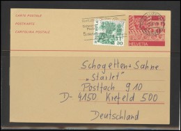 SWITZERLAND Postal History Brief Postcard CH 005 Stamped Stationery Slogan Special Cancellation LUZERN - Storia Postale