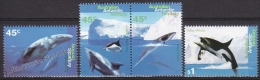 Australian Antartic Territory 1995 Yvert 102-05, Sea Fauna, Whales & Dolphins - MNH - Nuevos