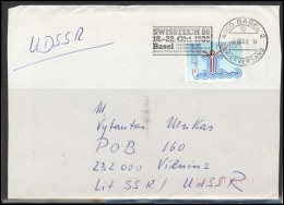 SWITZERLAND Postal History Brief Envelope CH 020 BASEL Slogan Special Cancellation - Briefe U. Dokumente