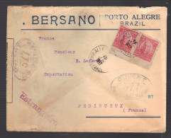 BRESIL 1914/1918 Usages Courants Obl. S/enveloppe Censure Militaire Française - Cartas & Documentos