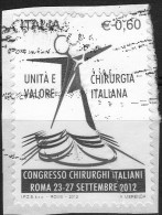 2012 Unità E Valore Della Chirurgia Italiana Adesivo Su Frammento - 2011-20: Used