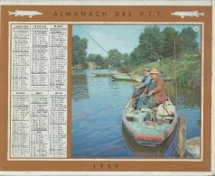 Almanach Des PTT/Avec Cahier Central / Détente / Plein Air / Seine/ 1959     CAL173 - Grand Format : 1941-60