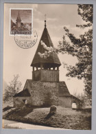 Liechtenstein 1957-12-16 Triesen Maximumkarte Mit Zu#306 Mi#362 - Oblitérés