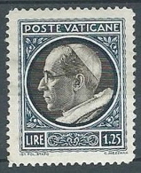 1940 VATICANO MEDAGLIONCINI 1,25 LIRE MH * - EDV07 - Unused Stamps