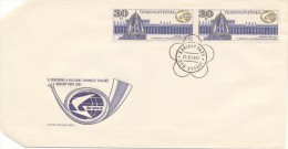 Czechoslovakia / First Day Cover (1967/22) Karlovy Vary: Sporting & Cultural Festivities Workers In Telecommunications - Thermalisme