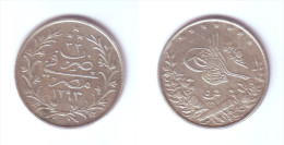 Egypt 5 Qirsh 1907 H  (1293/33) - Egypte
